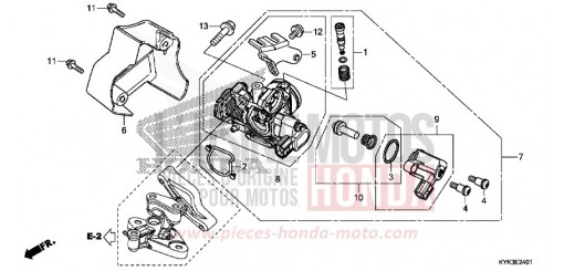 DROSSELKLAPPENGEHAEUSE (CRF110FK/L/M/N) CRF110FN de 2022